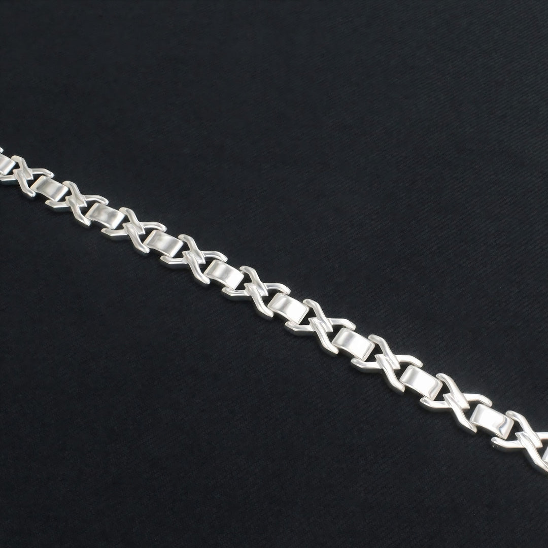 Premium 925 Sterling Silver Men's Link Chain Bracelet