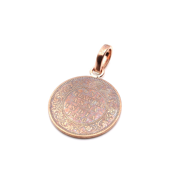 Old Copper Coin Pendant for Astrology