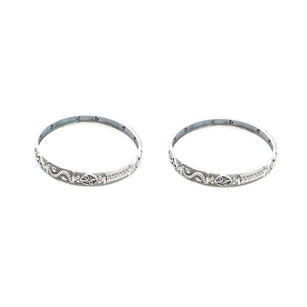 Pair of ladies Oxidized Silver Bangle Bracelets