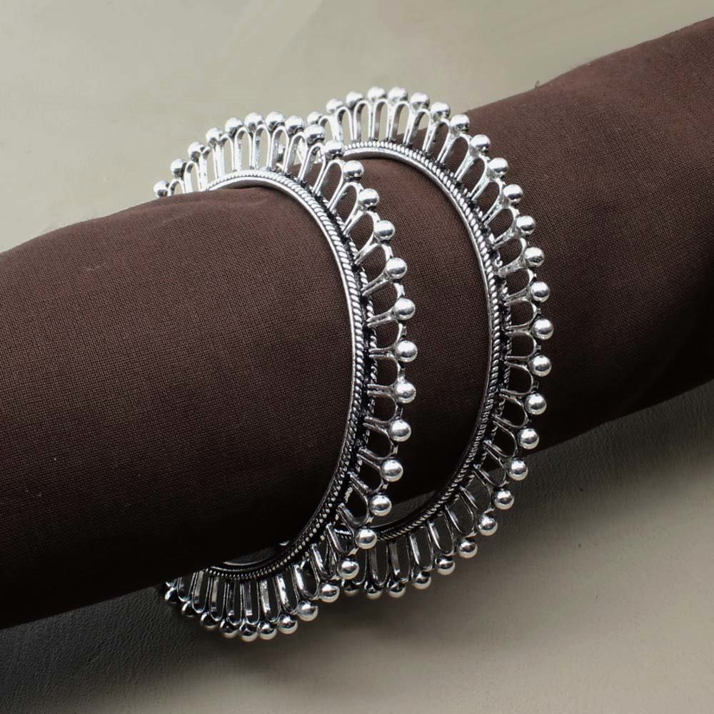 Indian Silver oxidized Kangan for women