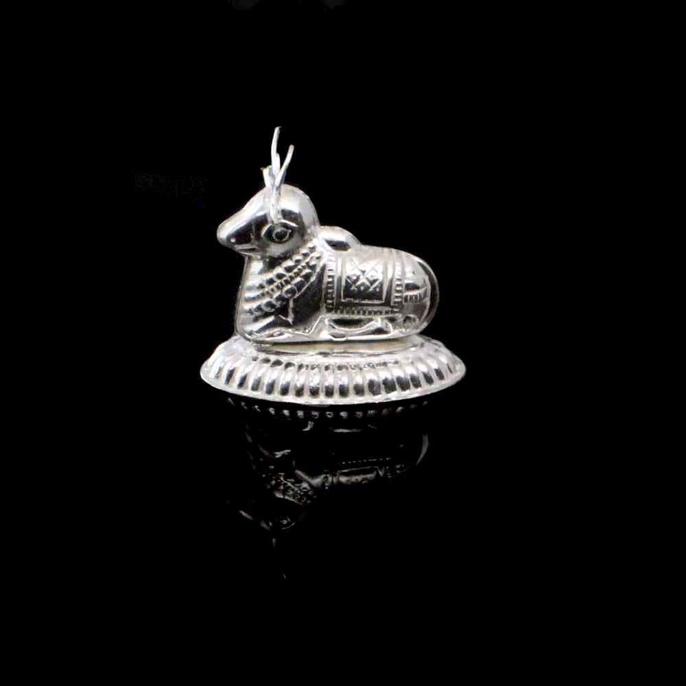 Pure silver Nandi idol/statue for puja and astrology worship purpose