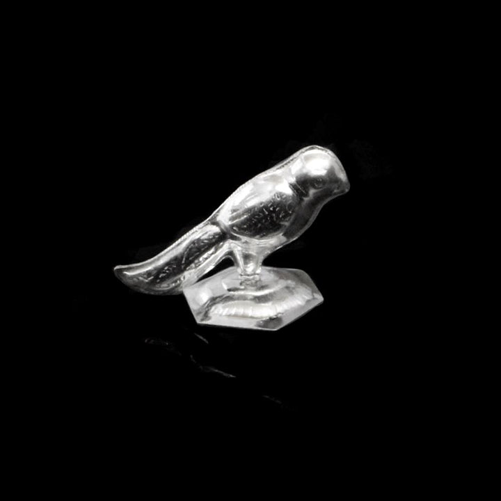 Pure Silver Bird (Parrot) Puja and Gifting Idol statue and astrology worship purpose