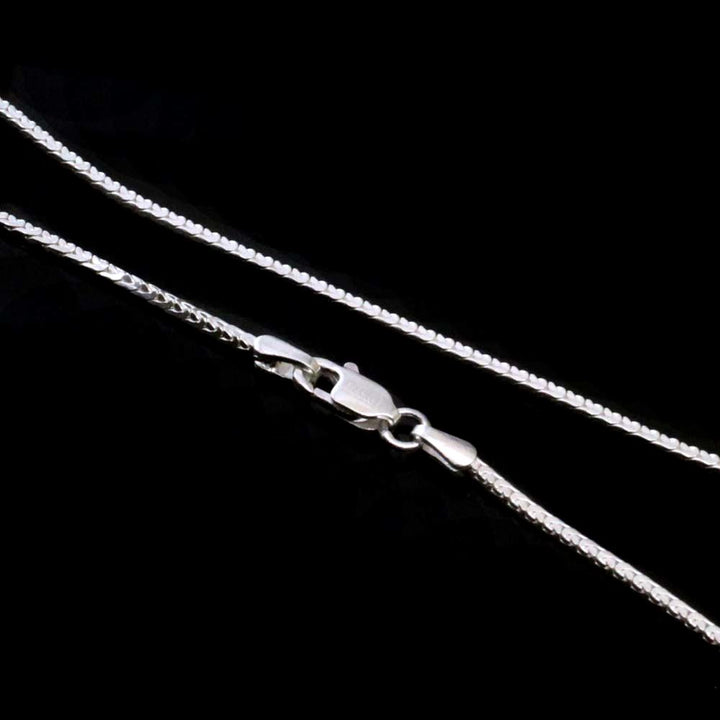 Ethnic Indian Style Real Sterling Silver Chain 16.5" Neck Chain