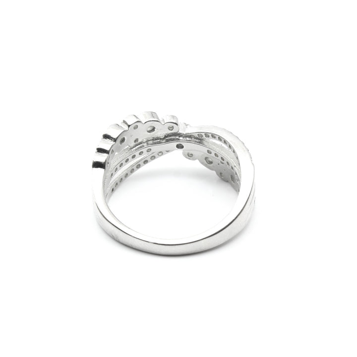 Cute 925 Sterling Silver White CZ Women Ring