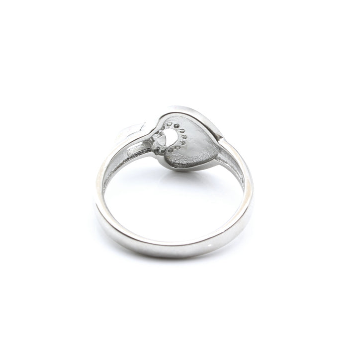Unique Real 925 Sterling Silver White CZ Women Ring