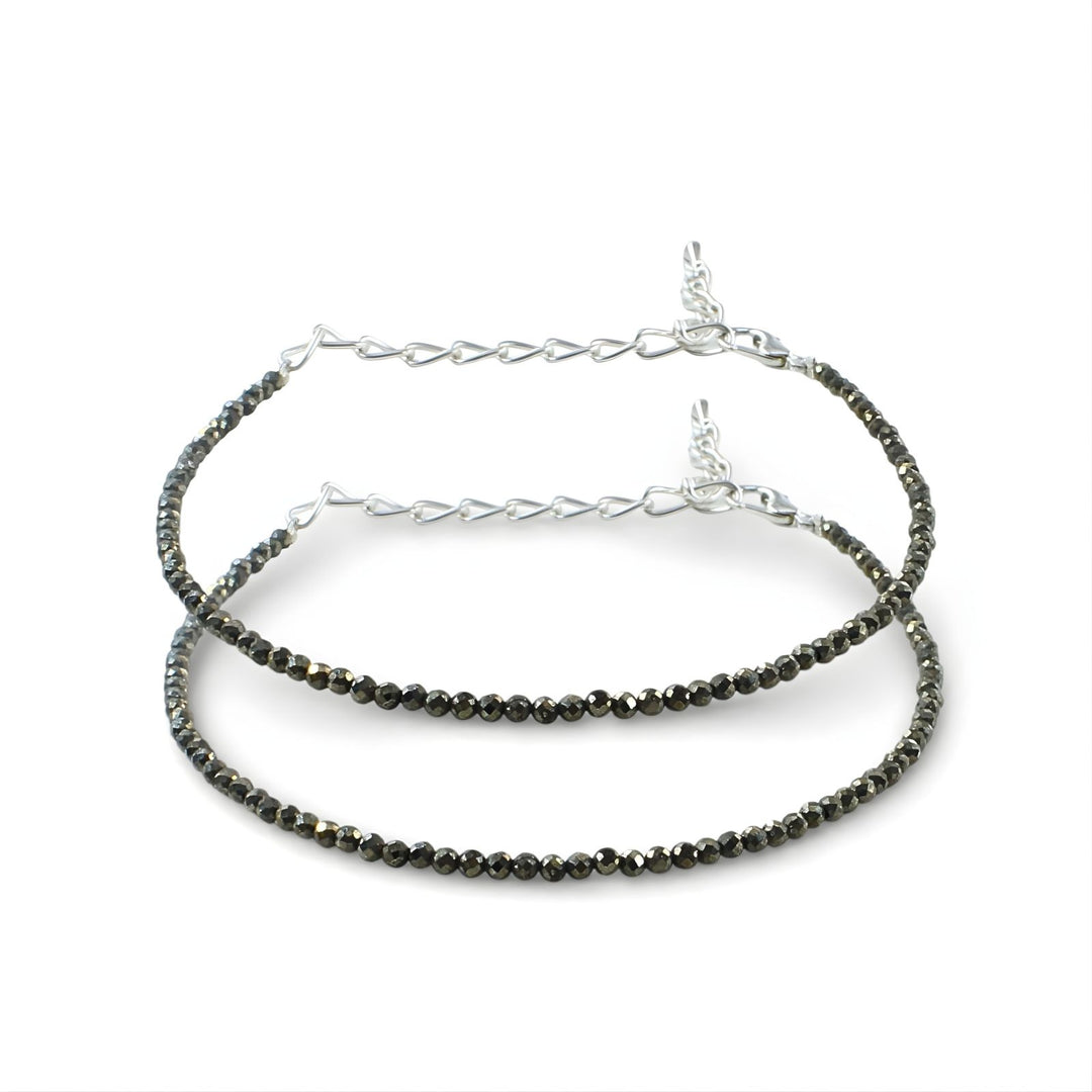 Pyrite Adjustable Attract Money & Wealth for Women Anklet