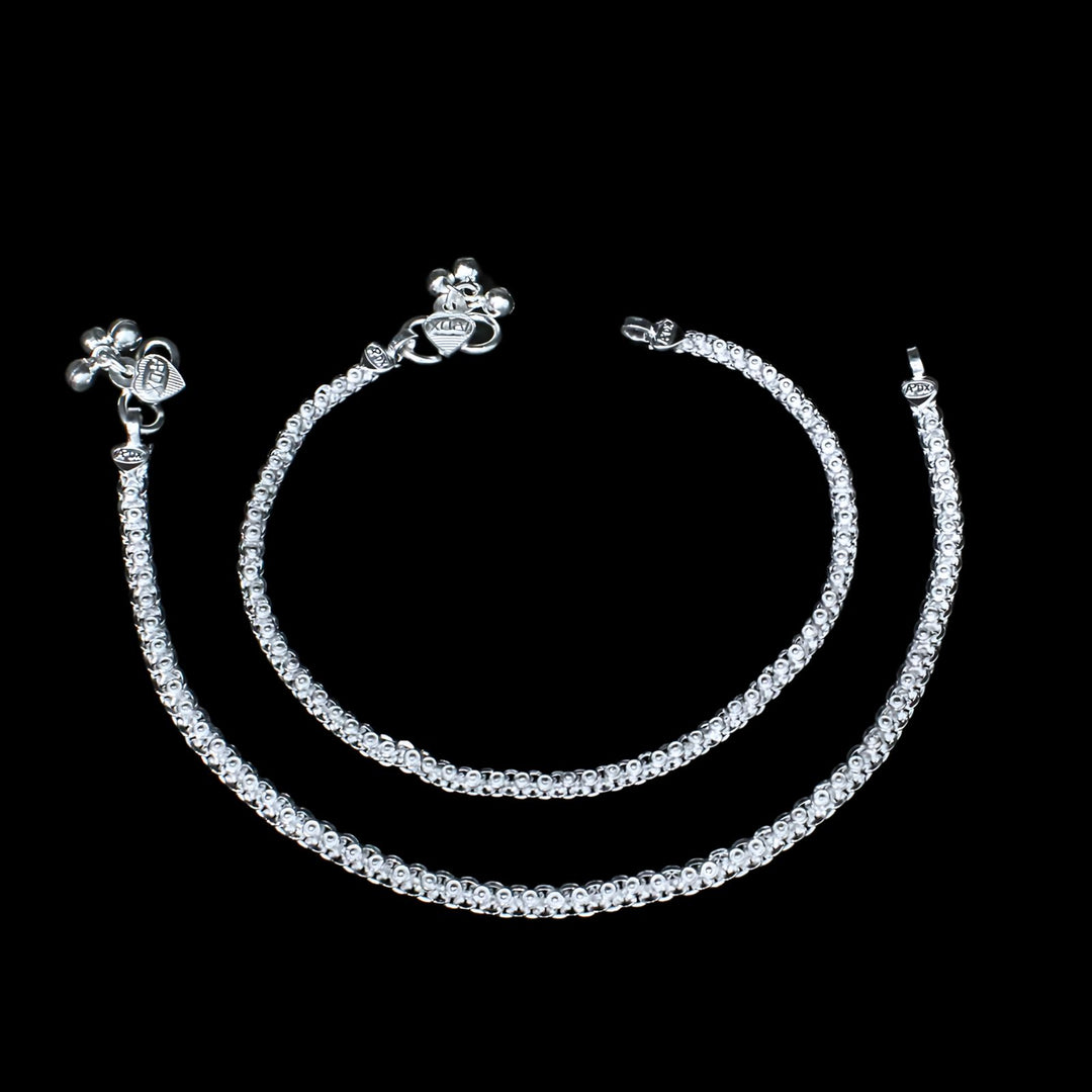 Daily Wear Real Silver Anklet 
For Girls and Women 