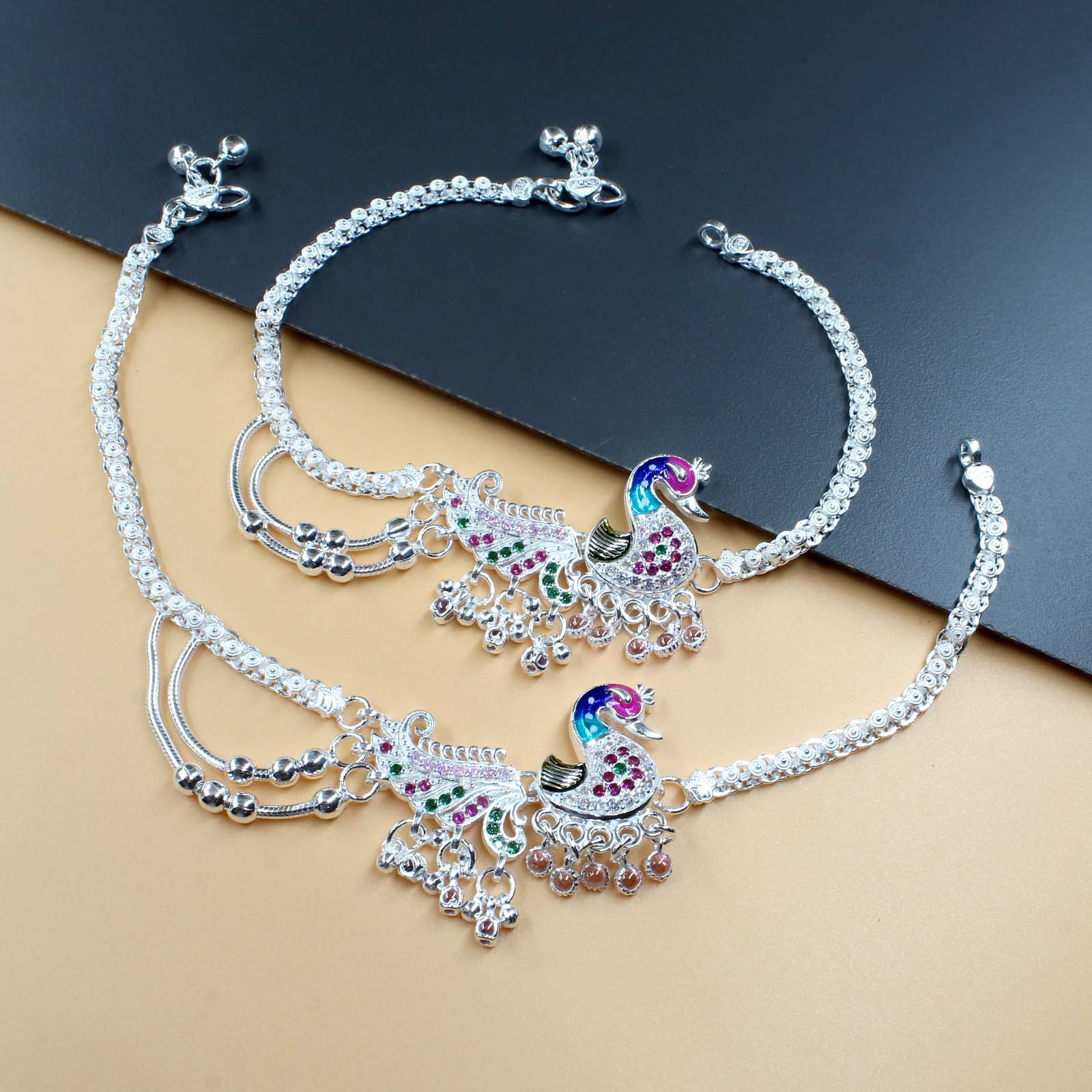 Peacock design anklet outlet