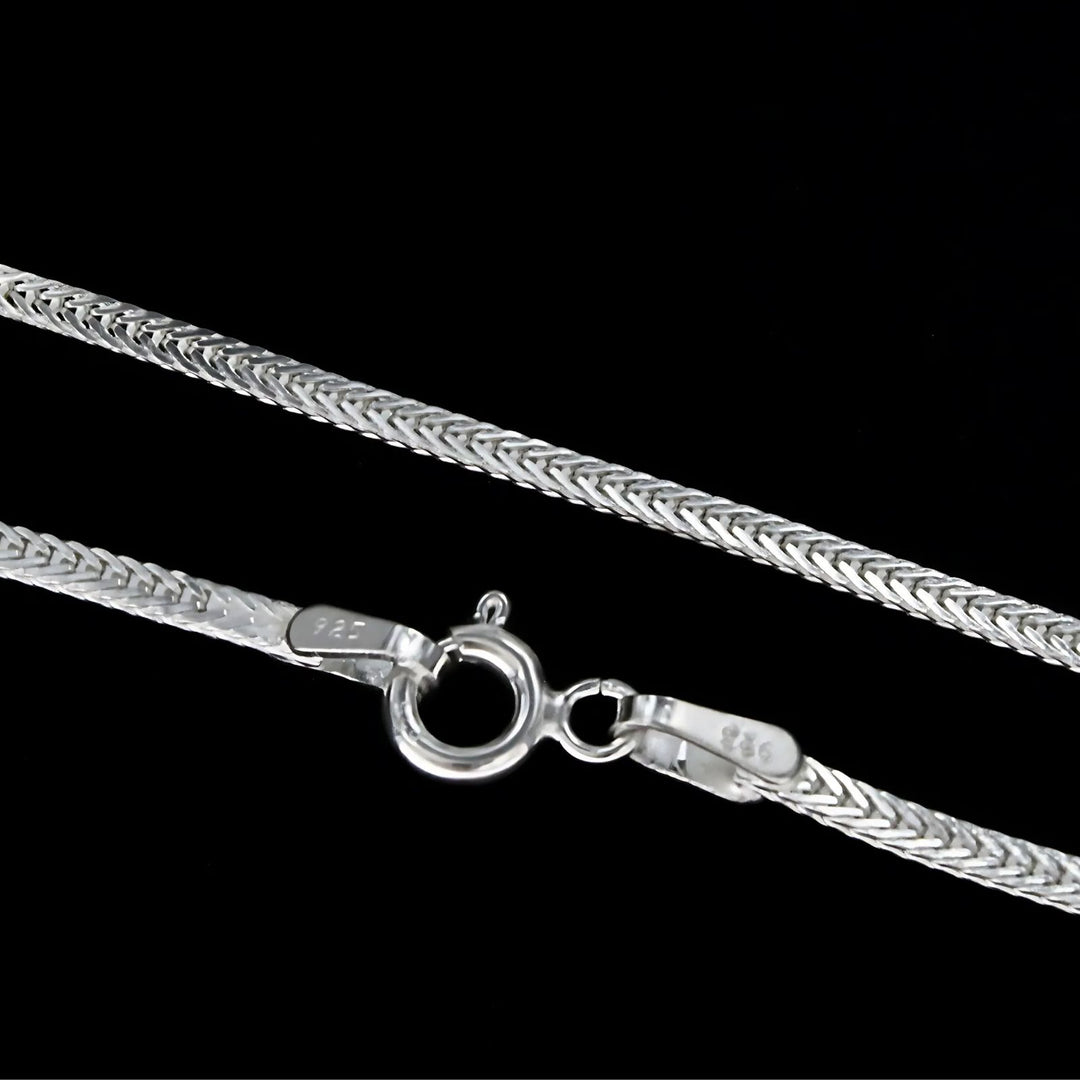 925 Sterling Silver women Light weight Neck Chain 18"