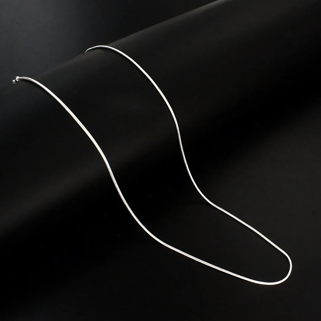 Boho style 925 Sterling Silver snake style Neck Chain 16"
