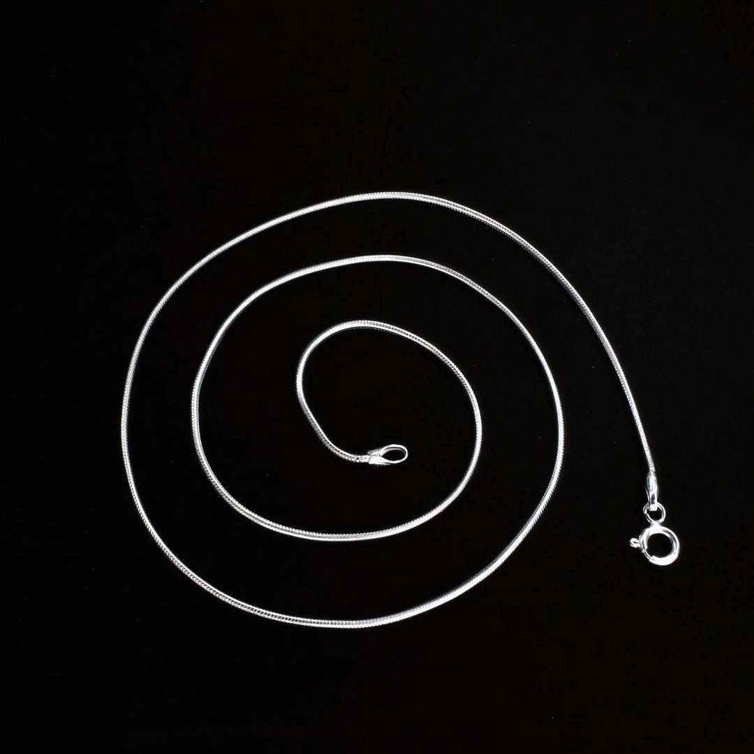 Boho style 925 Sterling Silver snake style Neck Chain 16"