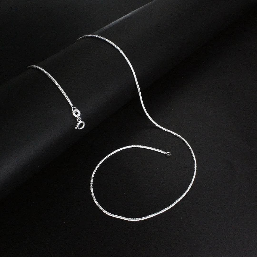 925 Sterling Silver V shape Neck Chain 18"