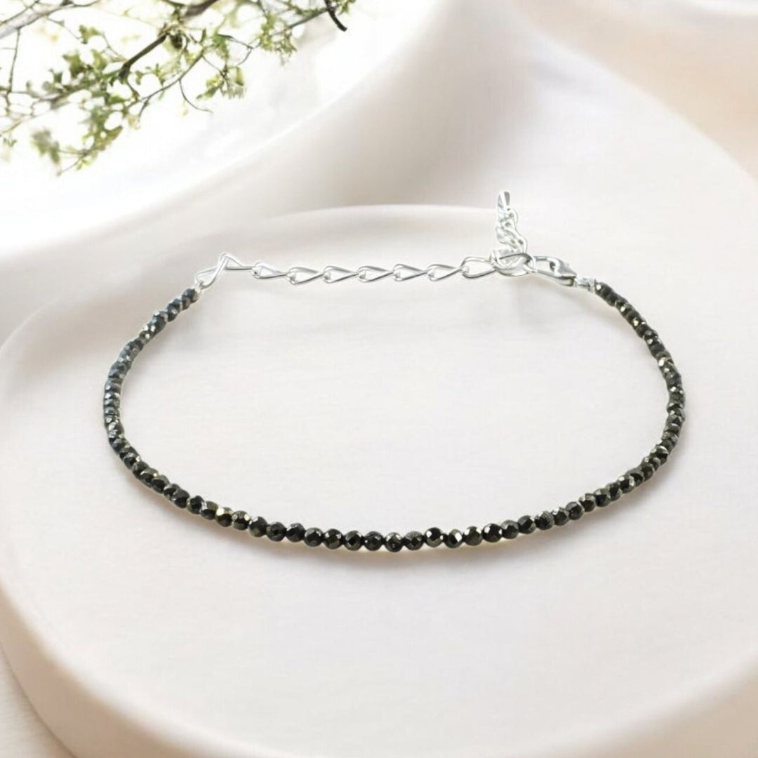 Pyrite Adjustable Attract Money & Wealth for Women Anklet