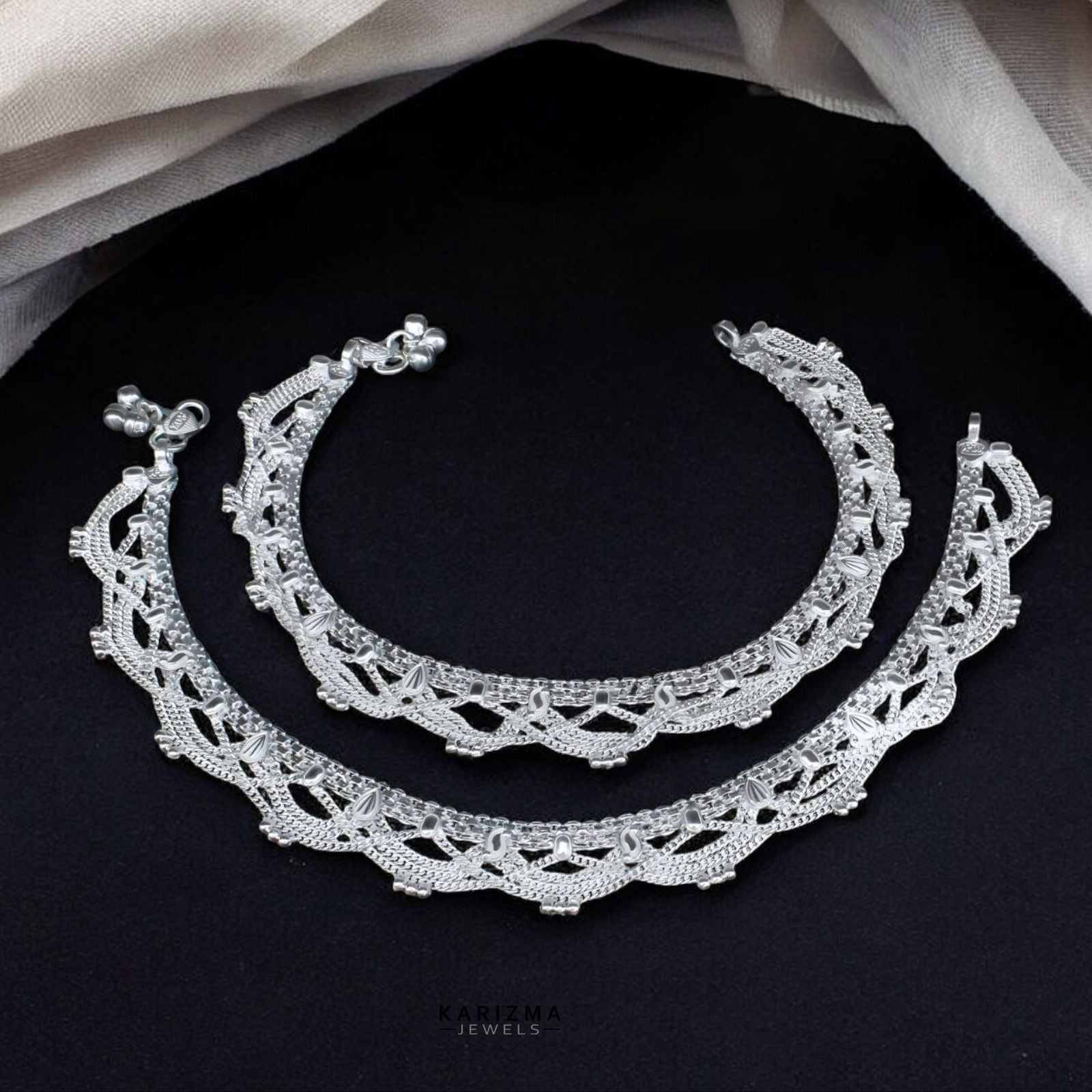 Original silver anklets price outlet