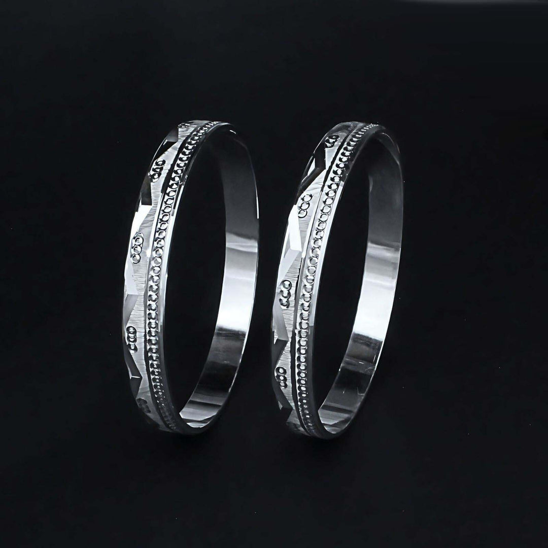 990 Real Silver Women gifiting jewellery Bangles Bracelet (Kangan)- Pair