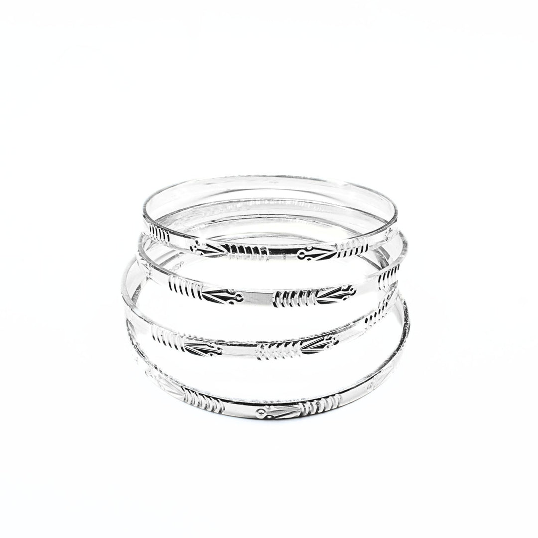 990 Real Silver Women amazing look Bangles Bracelet (Kangan)