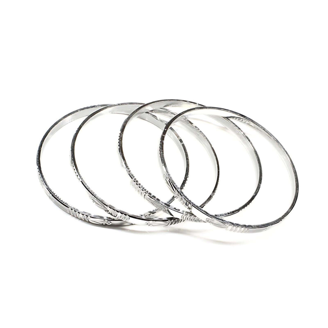 990 Real Silver Women amazing look Bangles Bracelet (Kangan)