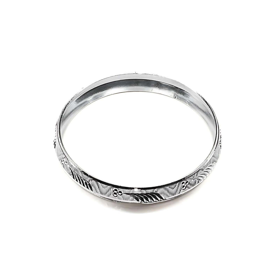 Real 990 Solid Silver Men's gorgeous Bangle Bracelet