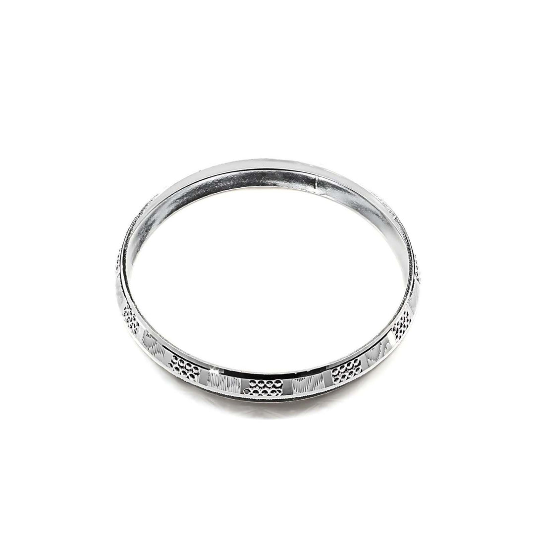 Customized Silver Bangles for men's 