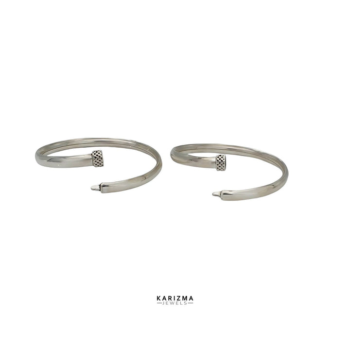 Openable Real Silver Bangle Bracelets for women 