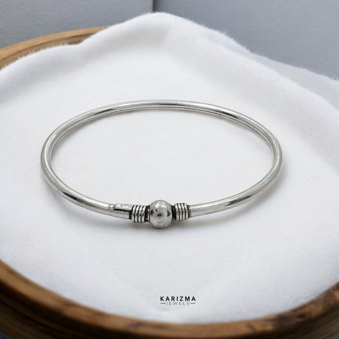 Handmade Silver Bangles for ladies