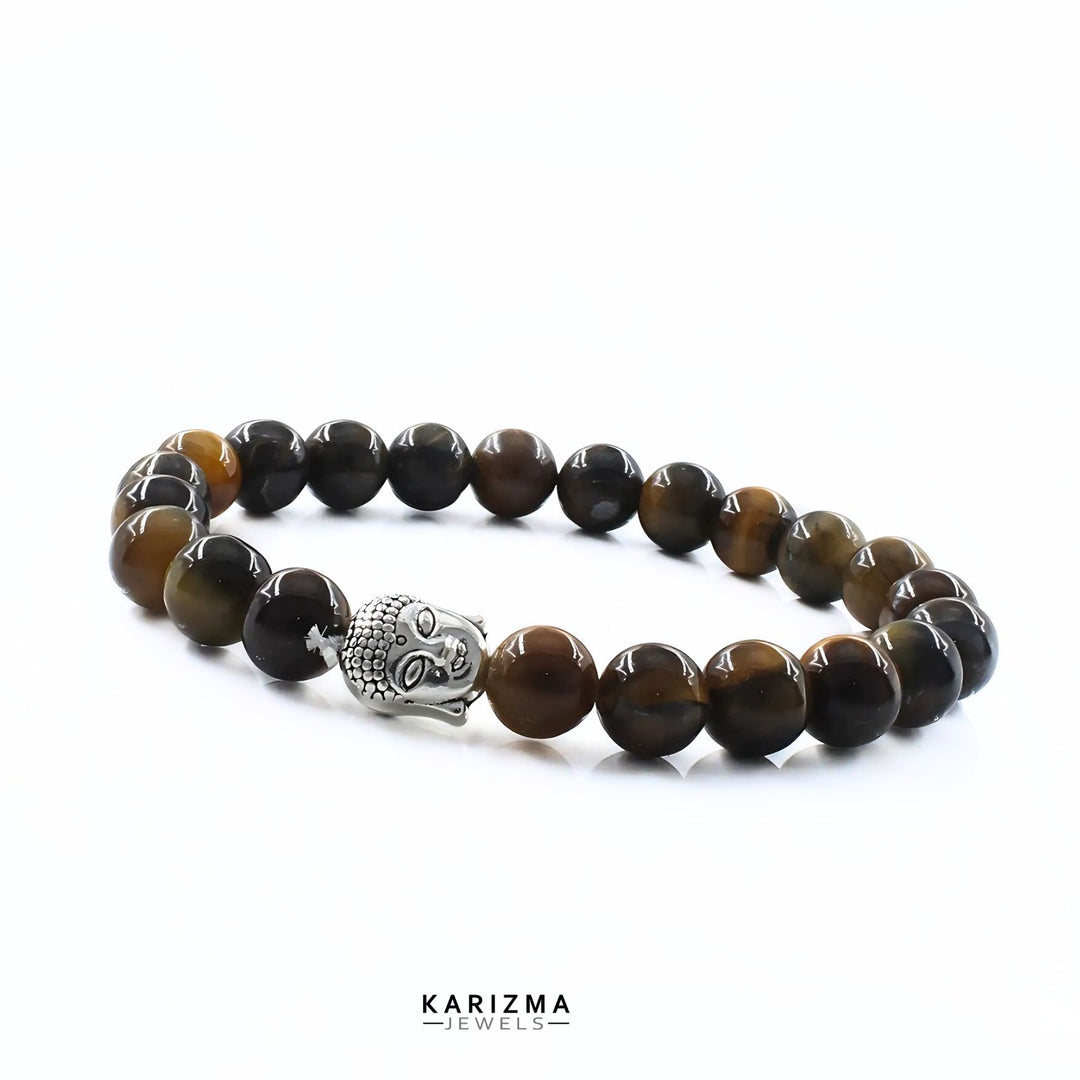 Natural Tiger Eye stones Reiki Healing Meditation and Protections Crystal Beads Bracelet for Men and Women