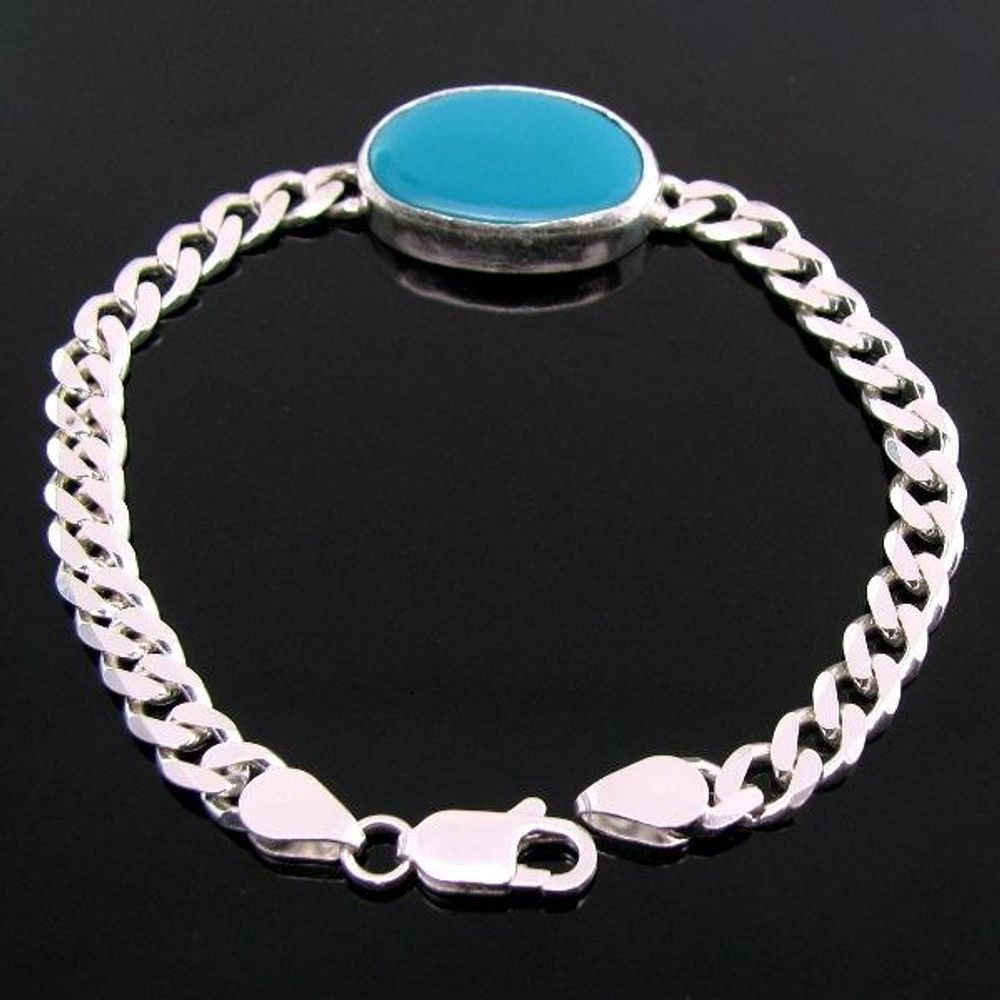 Howlite Turquoise bracelet (Round) – 8mm – 1pc - Moksa