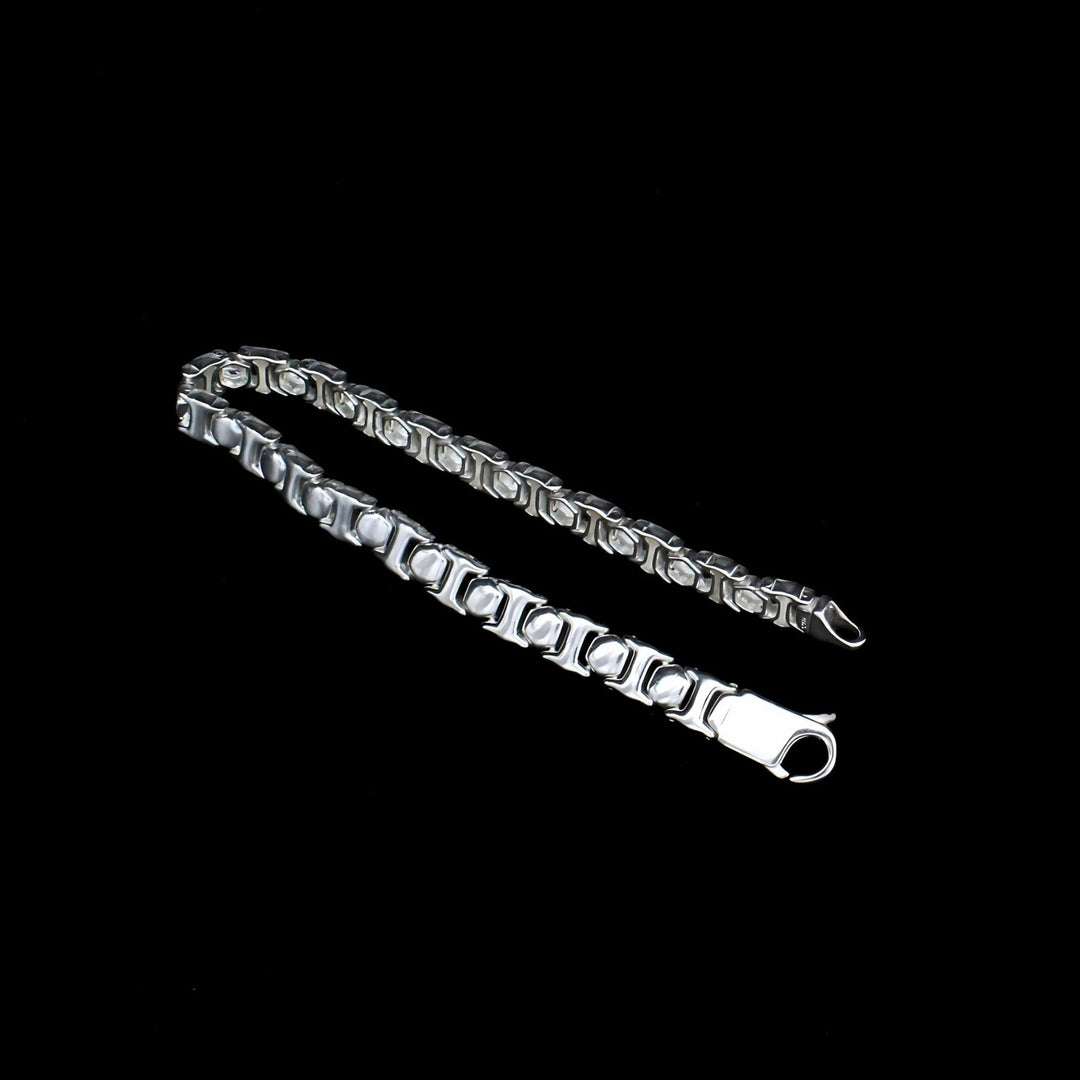 925 Real Silver looking gorgeous Men's Bracelet Man Jewelry 8.7"