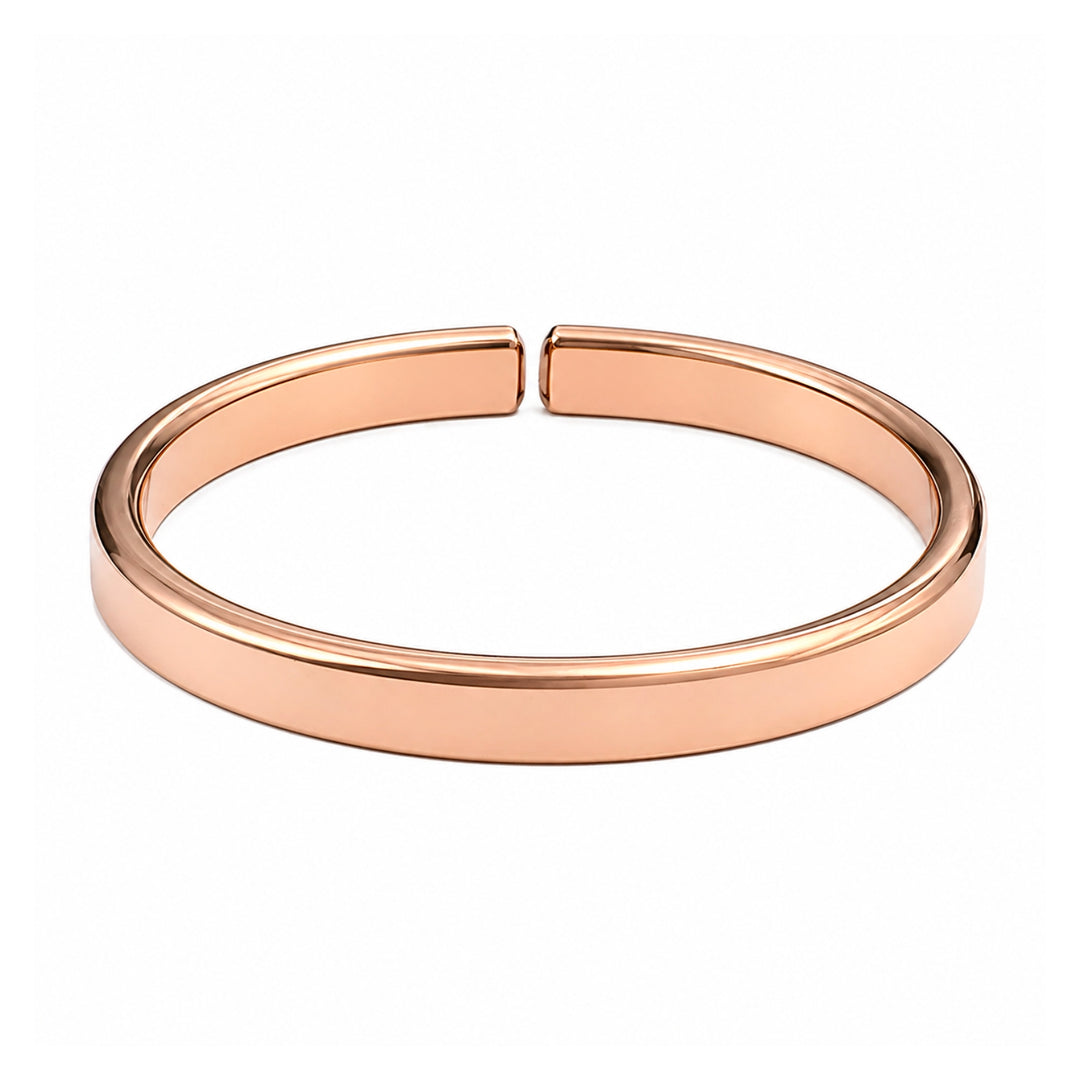 Pure Nepaliya Adjustable Copper Cuff Bangle Flat Bracelet Kada