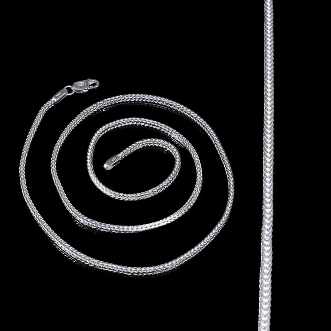 925 Real Solid Silver Indian Style Chain 20" Neck Chain