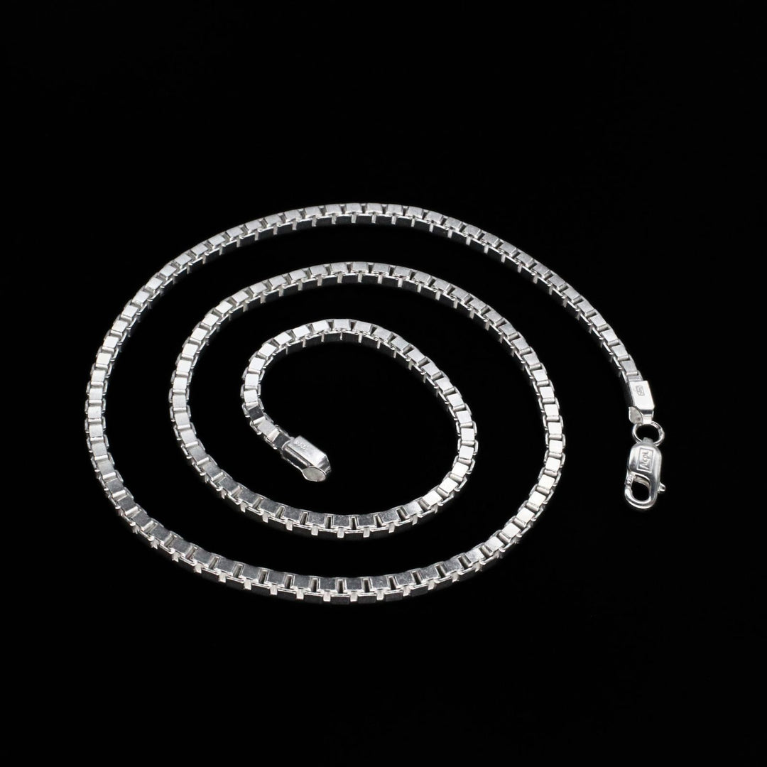 925 Real Sterling Silver Venetian design Neck Chain 20"