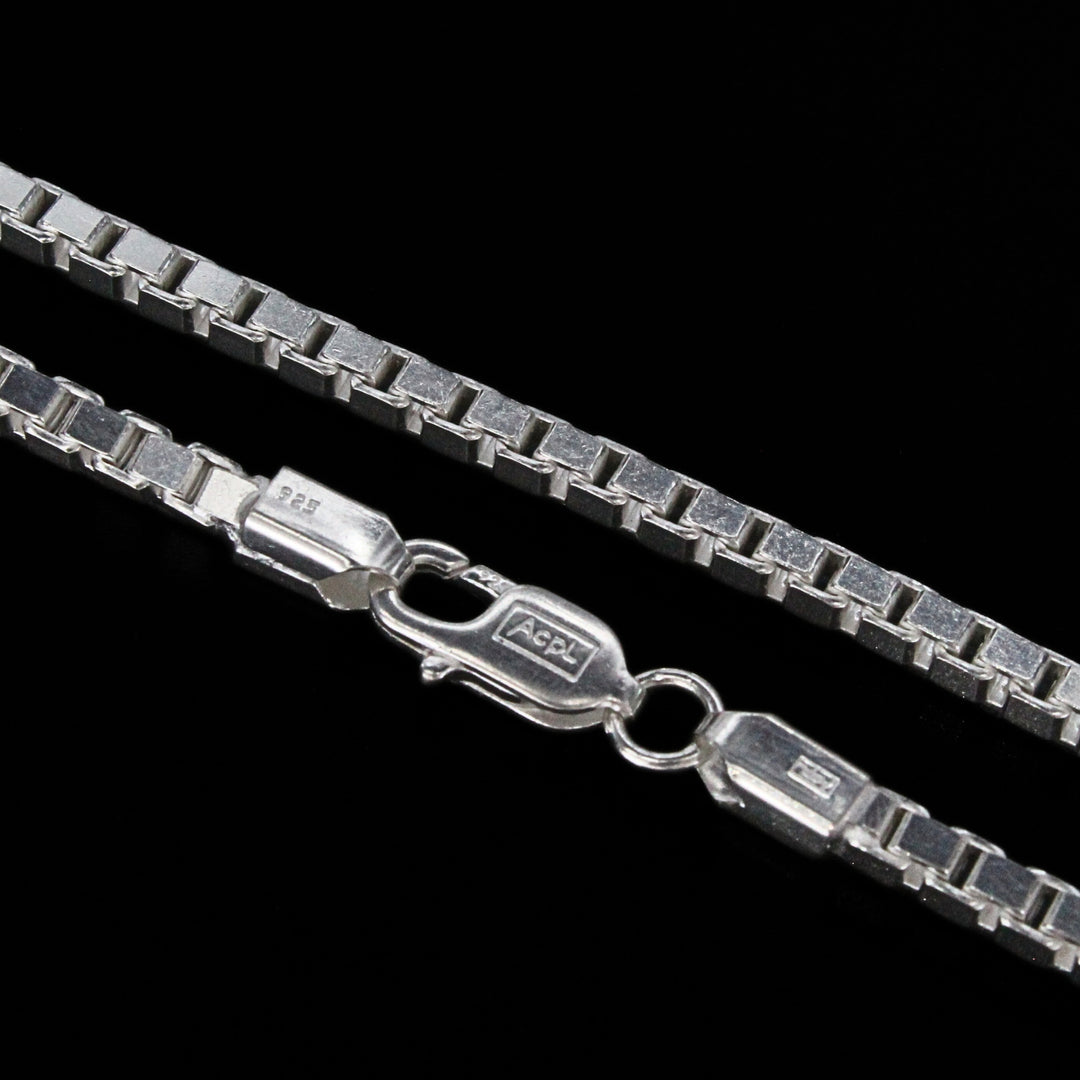 925 Real Sterling Silver Venetian design Neck Chain 20"