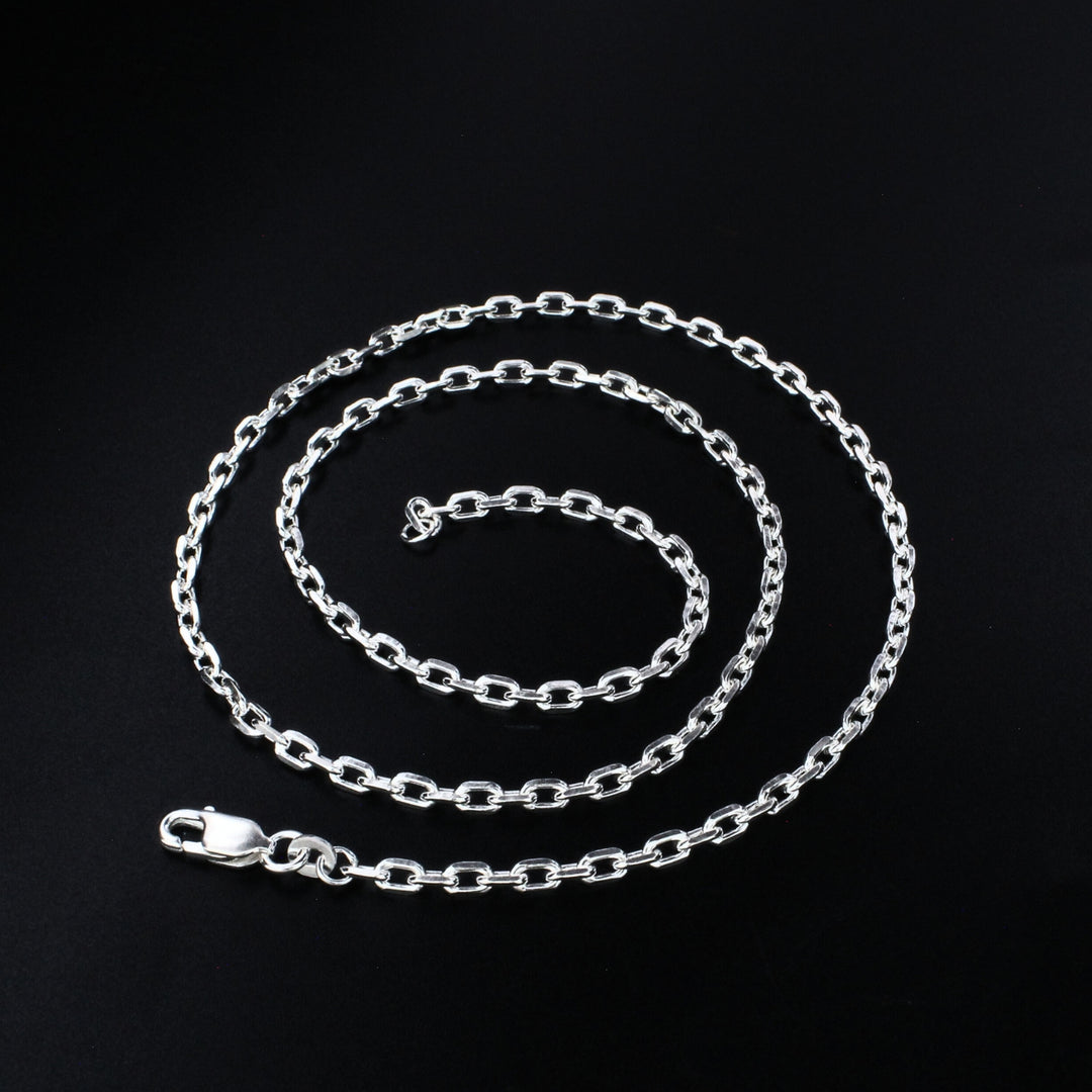 925 Real Sterling Silver Unisex Rolo Neck Chain 20"