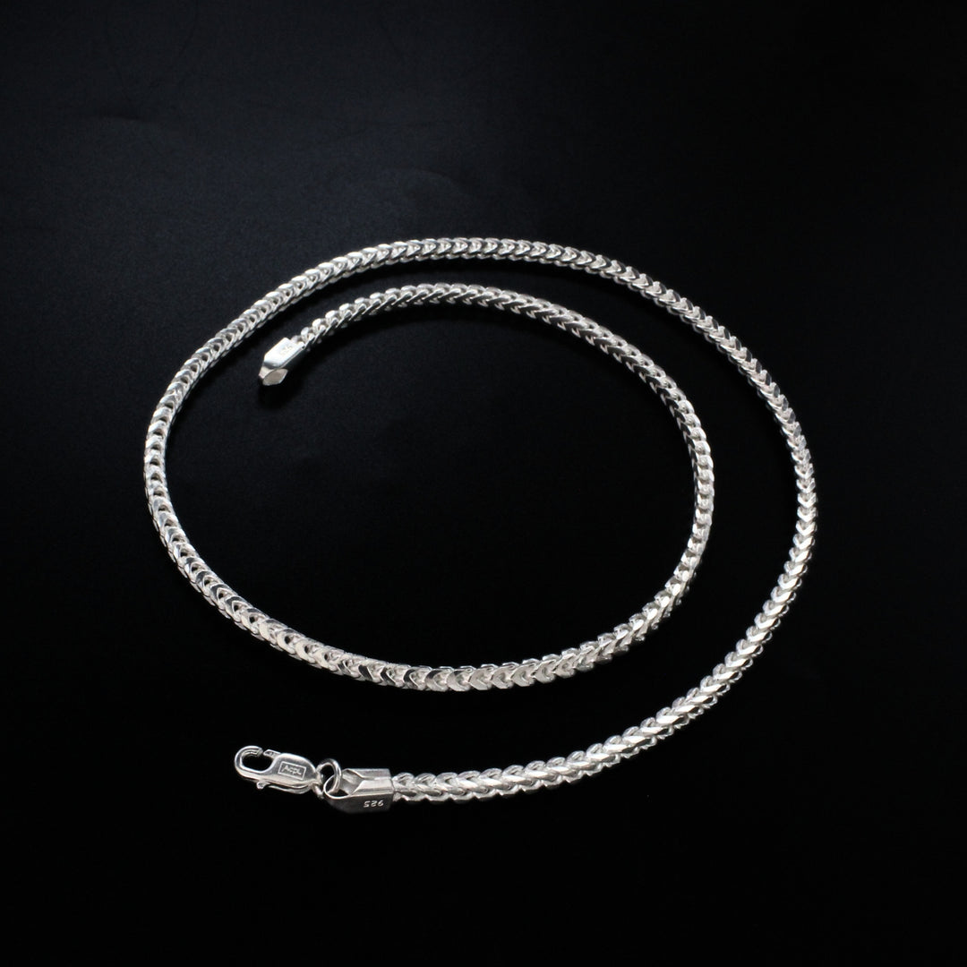 925 Real Sterling Silver franco Neck Chain 20"