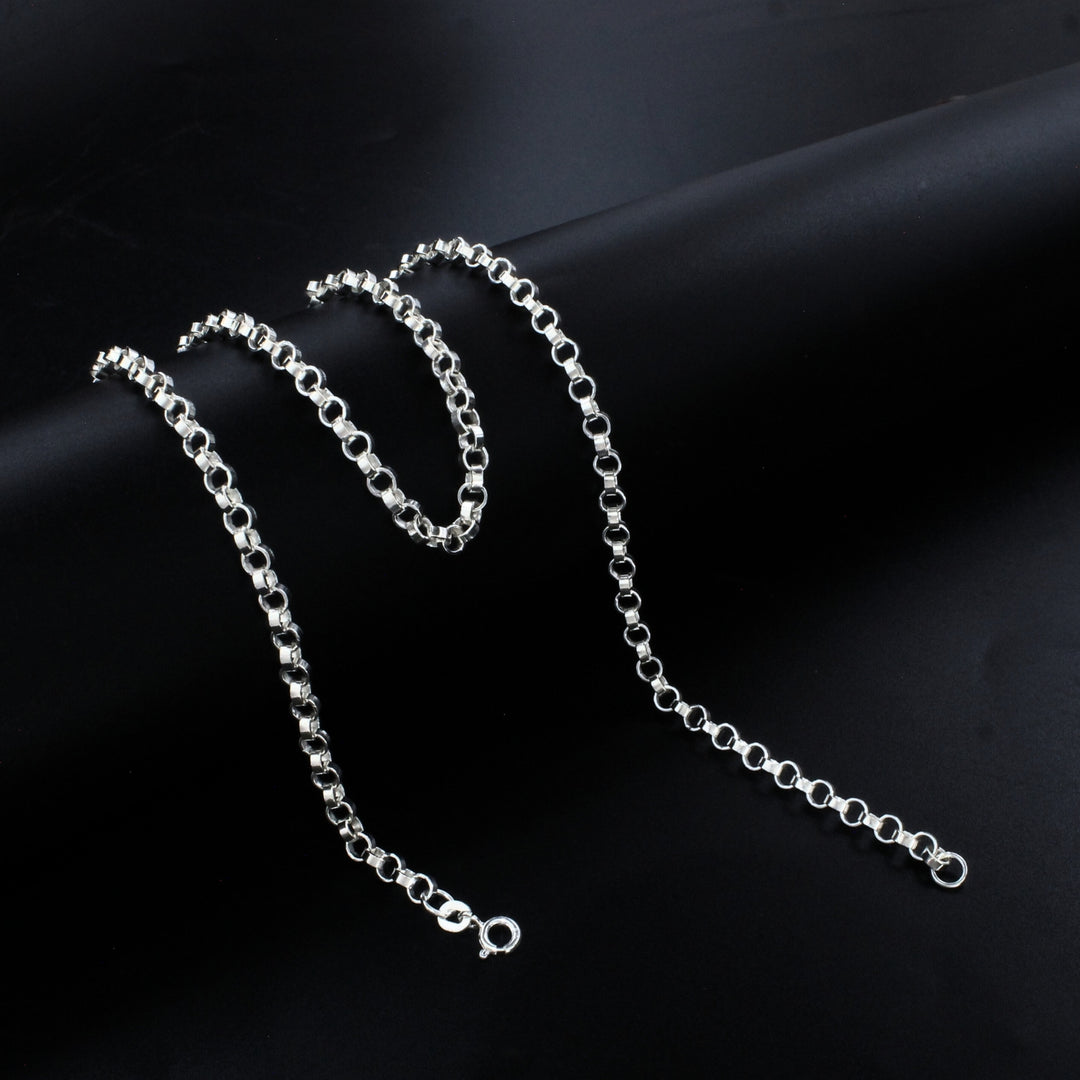 925 Real Sterling Silver Unisex  Belcher Neck Chain 20"