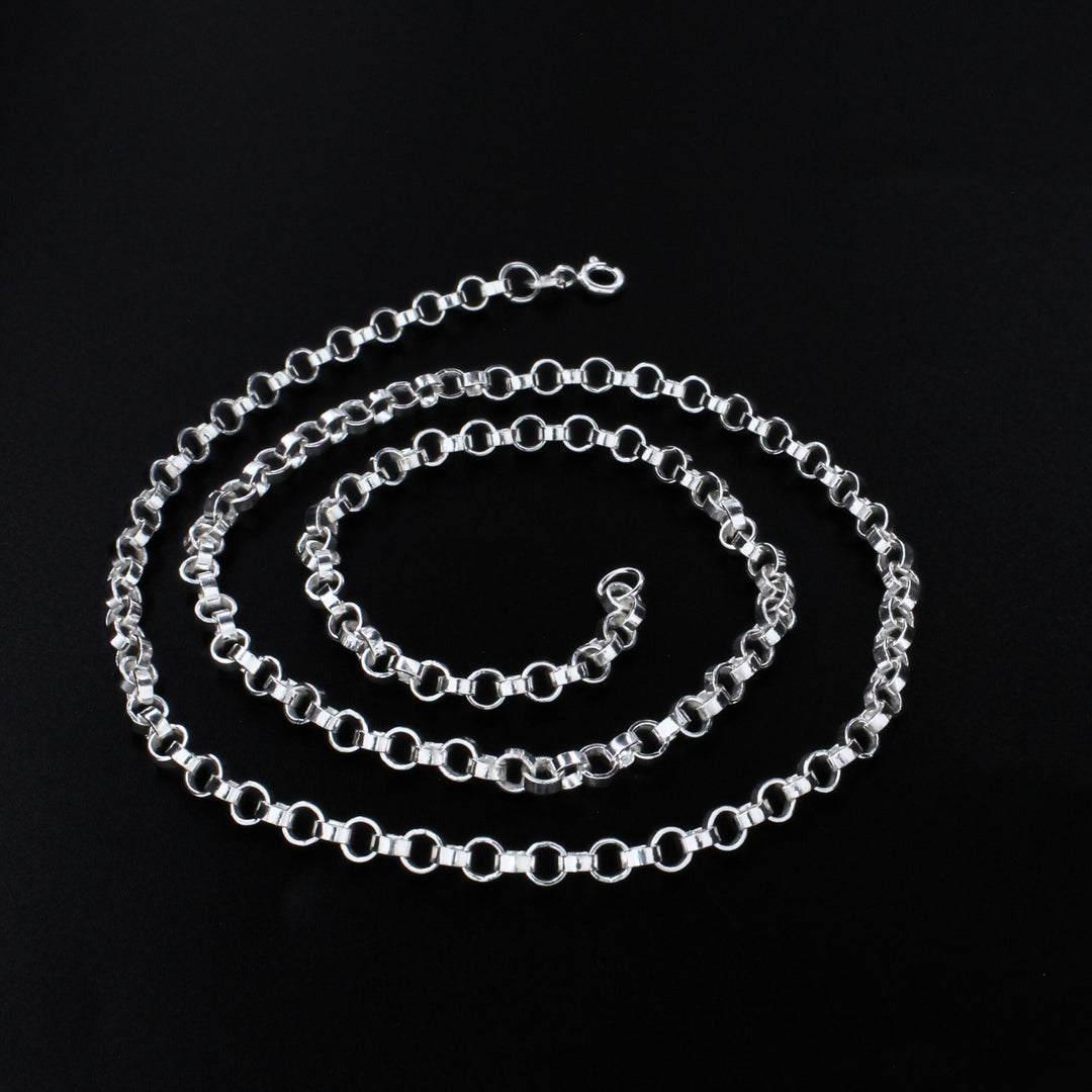 925 Real Sterling Silver Unisex  Belcher Neck Chain 20"