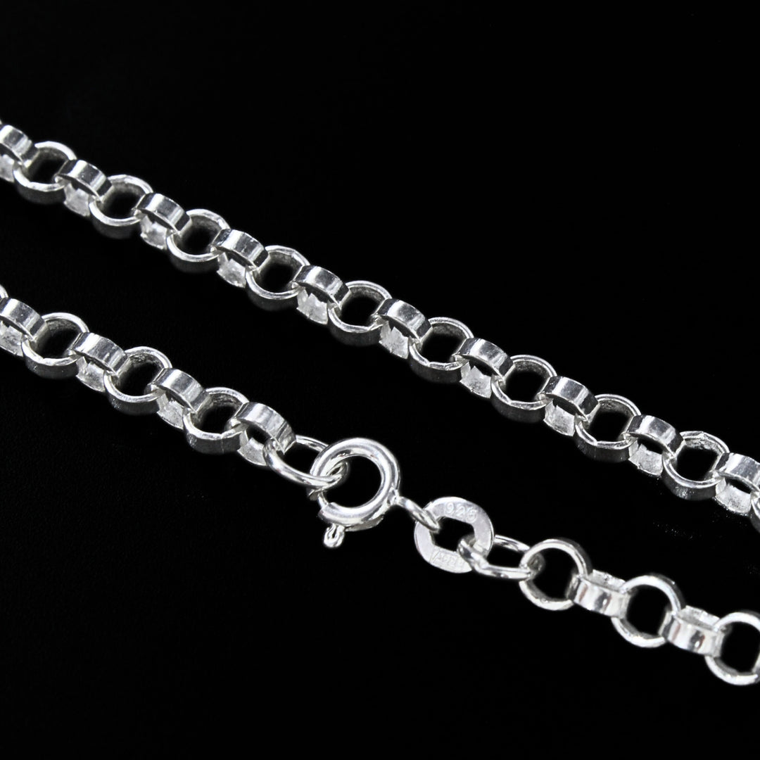 925 Real Sterling Silver Unisex  Belcher Neck Chain 20"