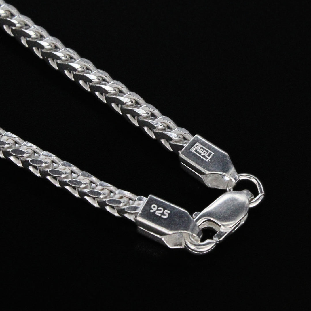 925 Real Sterling Silver franco Neck Chain 20"