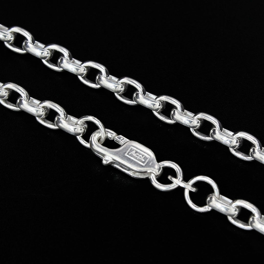 925 Real Sterling Silver Unisex Cable Neck Chain 20"