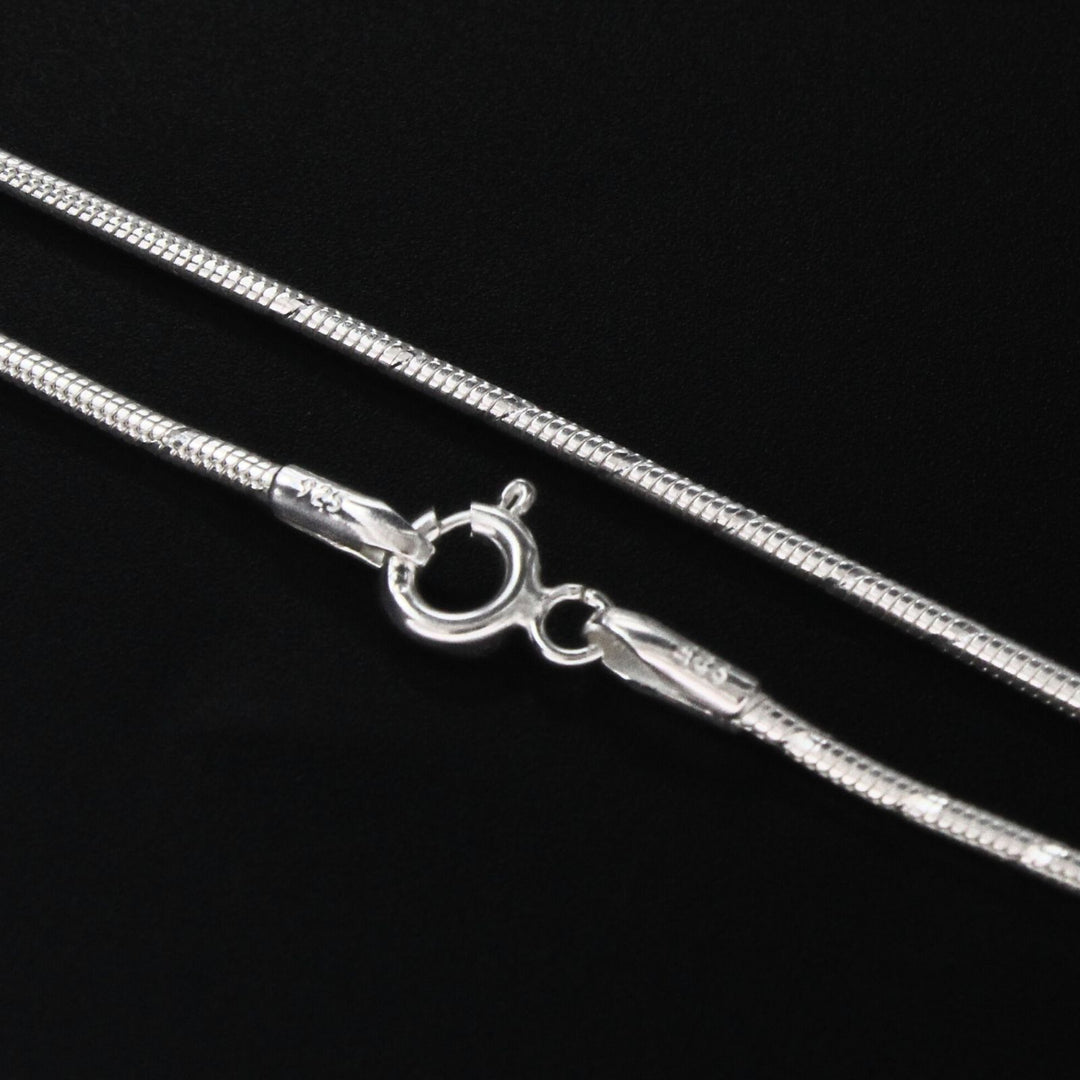 1.5MM Real 925 Sterling Silver snake Neck Chain 20"
