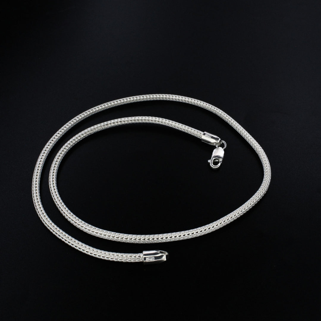 925 Real Sterling Silver Tulang Naga Neck Chain 20"