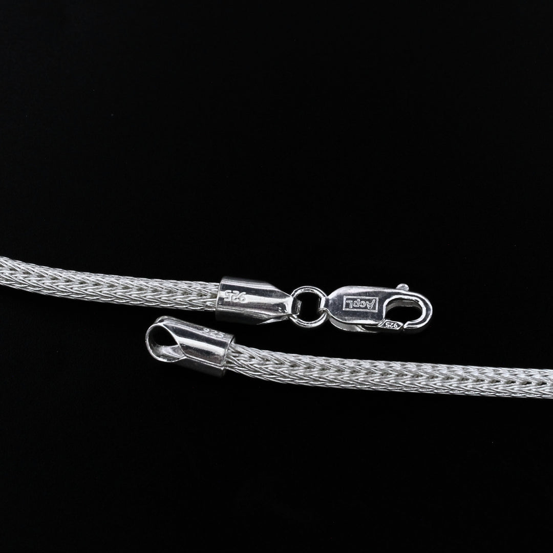 925 Real Sterling Silver Tulang Naga Neck Chain 20"