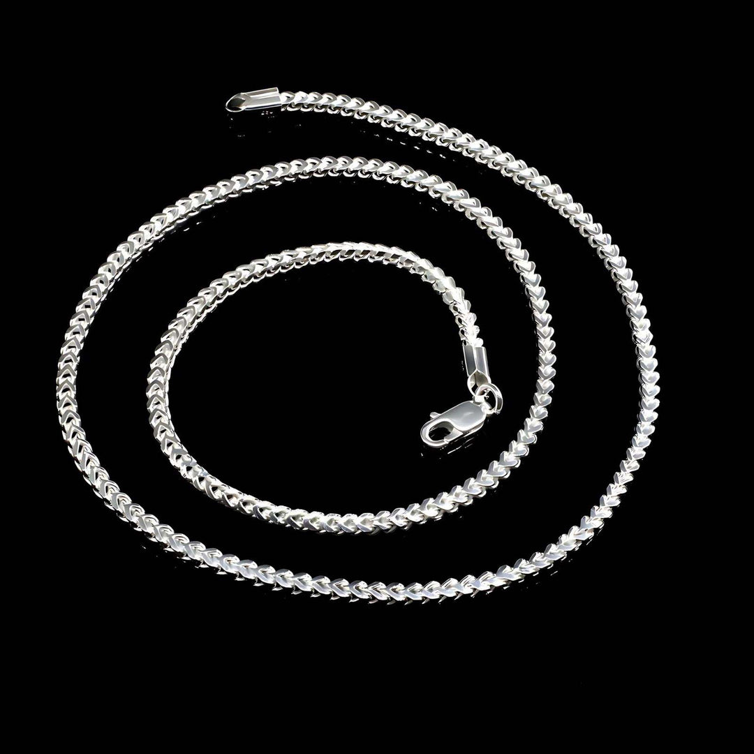 925 Sterling Silver Unisex Franco Neck Chain 20"