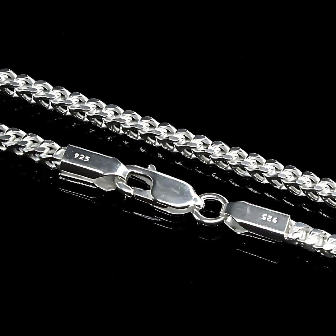 925 Sterling Silver Unisex Franco Neck Chain 20"