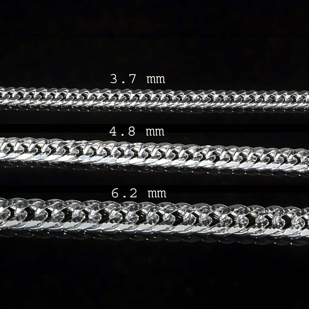 925 Sterling Silver Cuban link  men's women's Neck Chain 20"