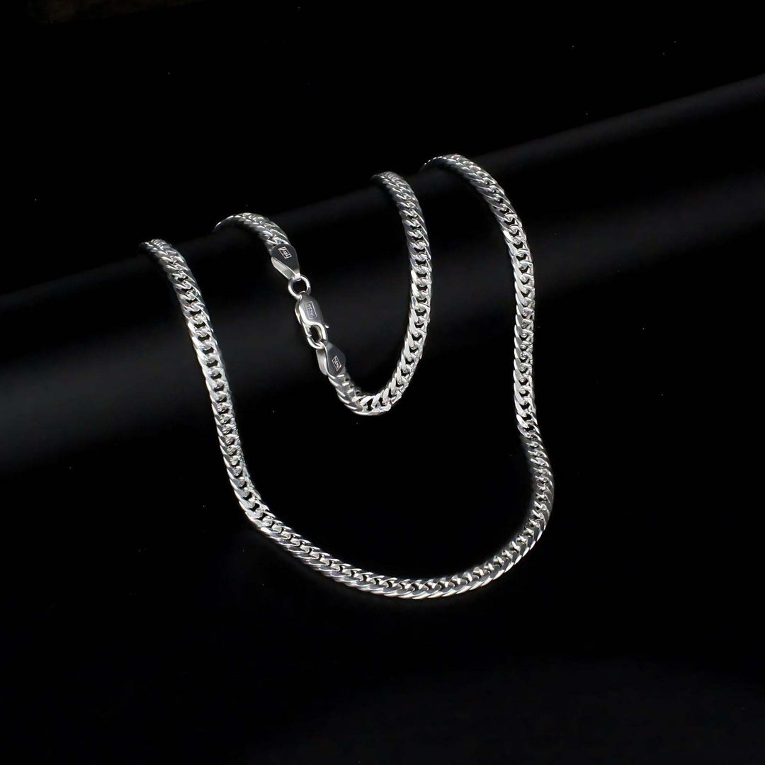 925 Sterling Silver Cuban link men's women's Neck Chain 20