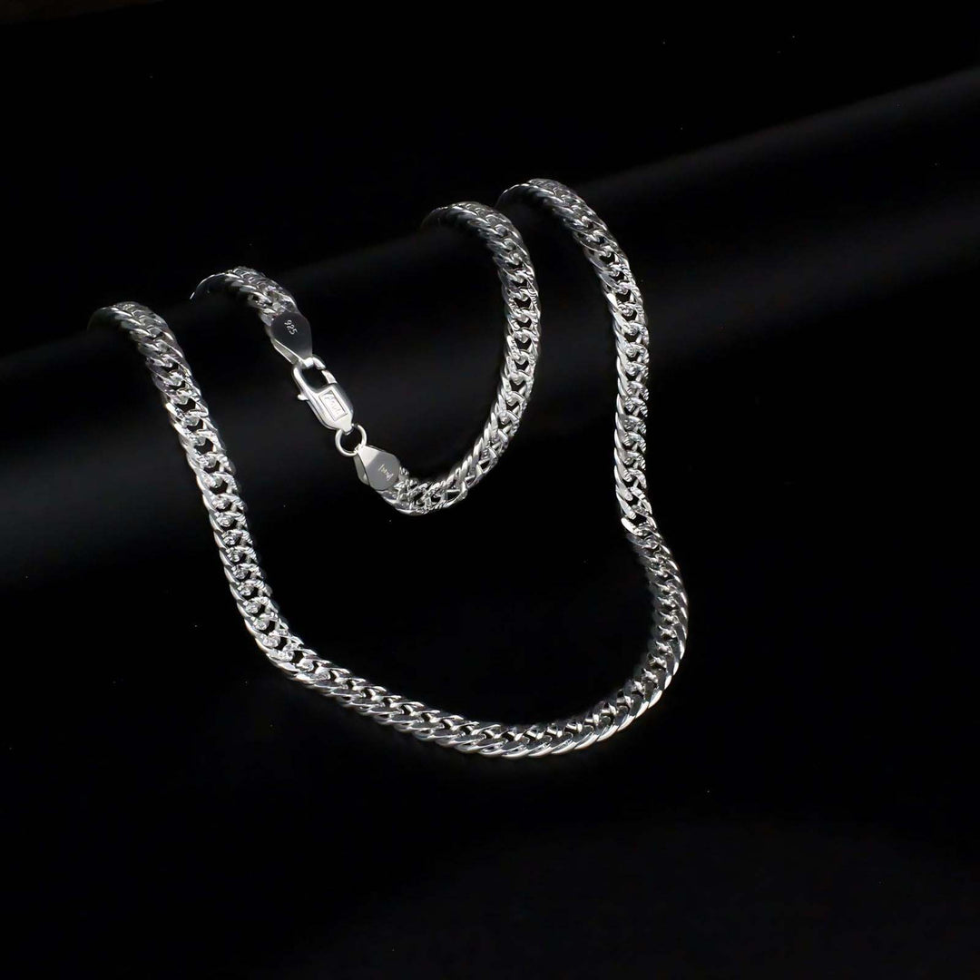925 Sterling Silver Cuban link men's women's Neck Chain 20