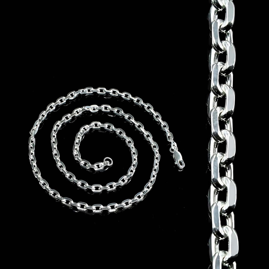 20" 925 Sterling Silver handmade gifting Rolo Unisex Neck Chain