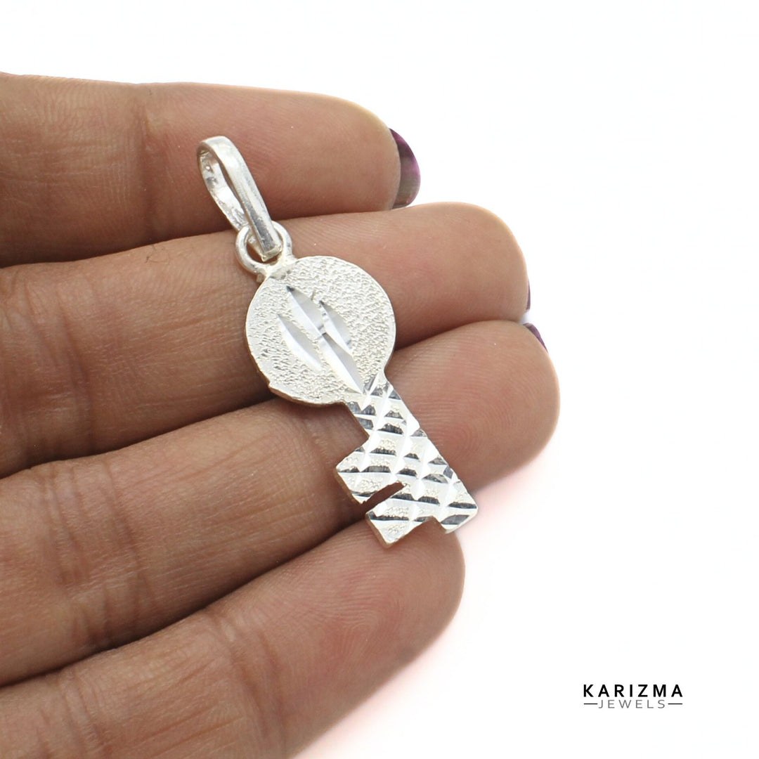 Pure Silver KEY Chaabi Pendant for Luck and Astrology use