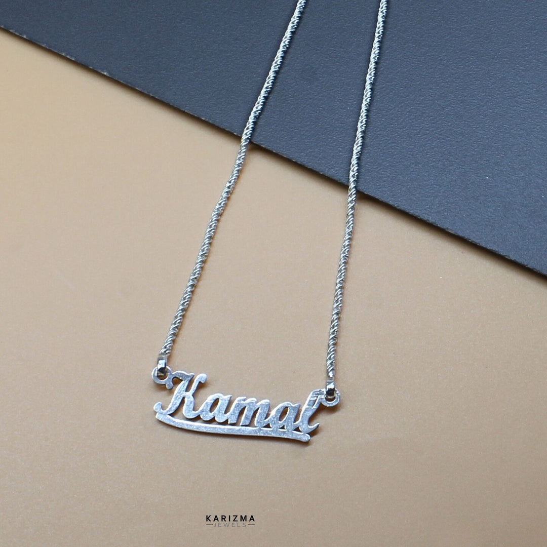 Customized Name necklace in Real Silver Unisex neck chain